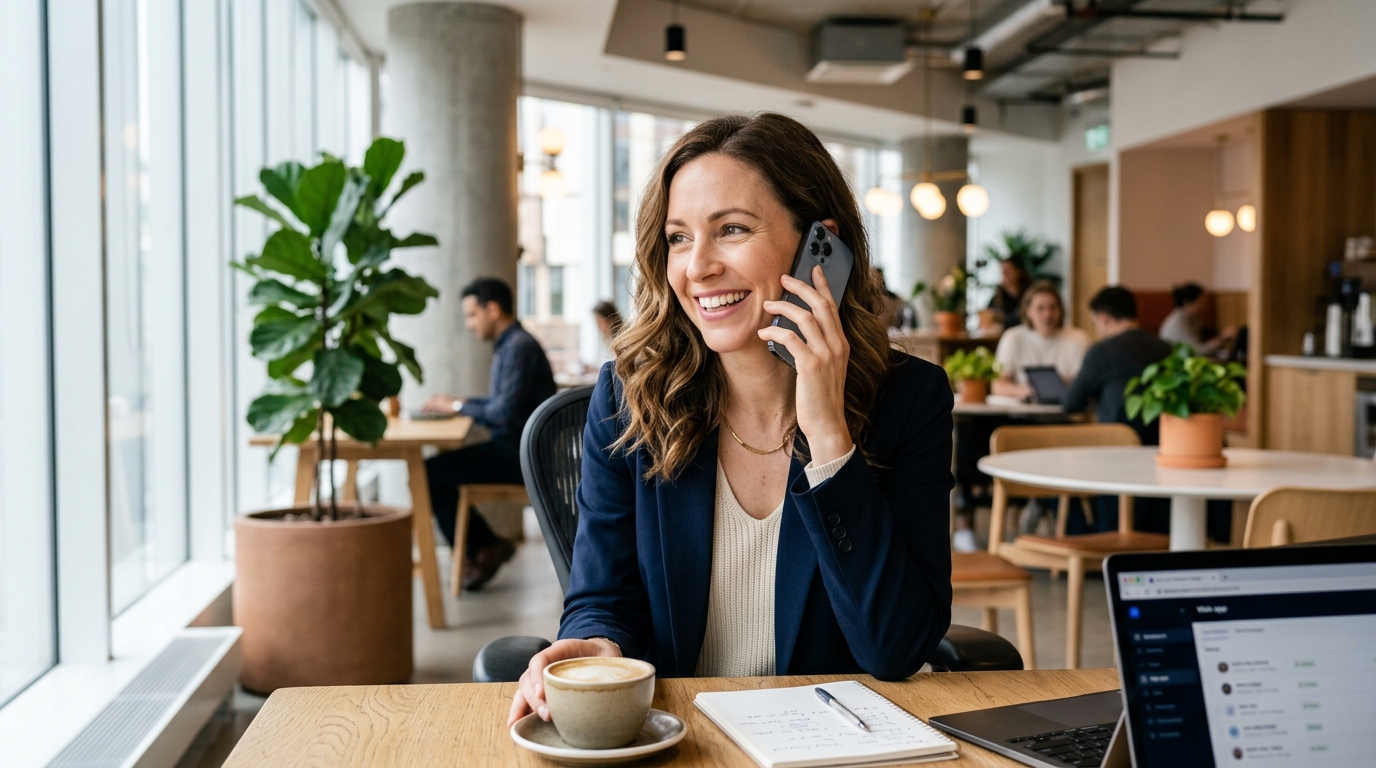 Woman on phone